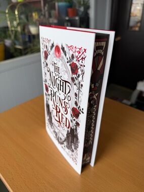 The Night Runs Red Butterfly Book Club Hardcover Book with Sprayed Edges